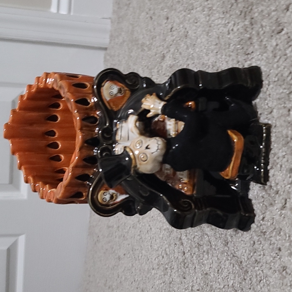Yankee Candle Boney Bunch 2009 Organ Tart Warmer Candle Halloween Collectible